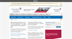 Desktop Screenshot of internationaltaxreport.com
